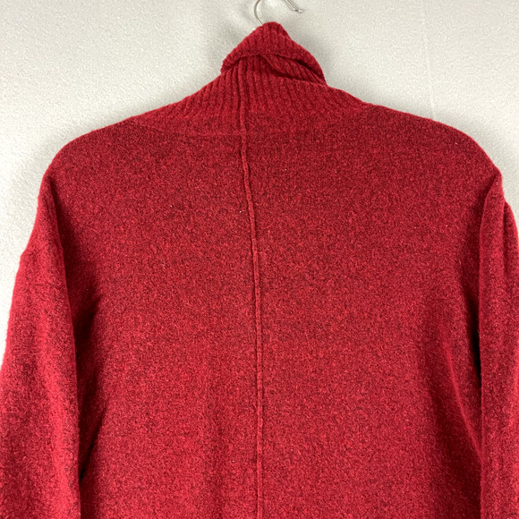 Athleta Merino Wool Blend Transit Pullover Turtleneck Sweater Womens Medium Red - Picture 11 of 13